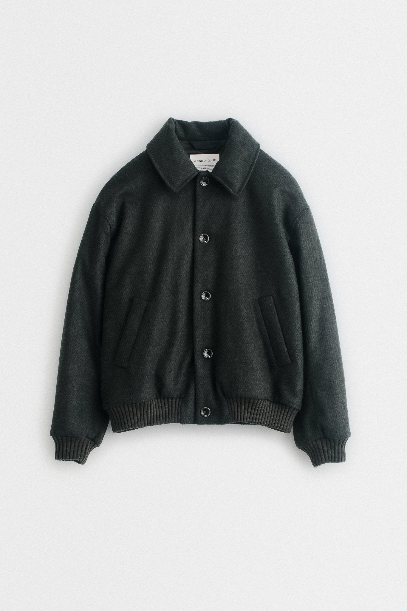 BOMBON BOMBER JACKET - DEEP GREEN