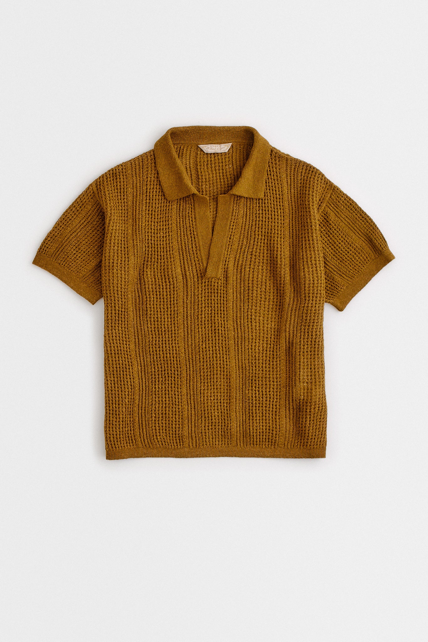 PEPPINO KNIT POLO - CURRY (AKOG EXCLUSIVE)