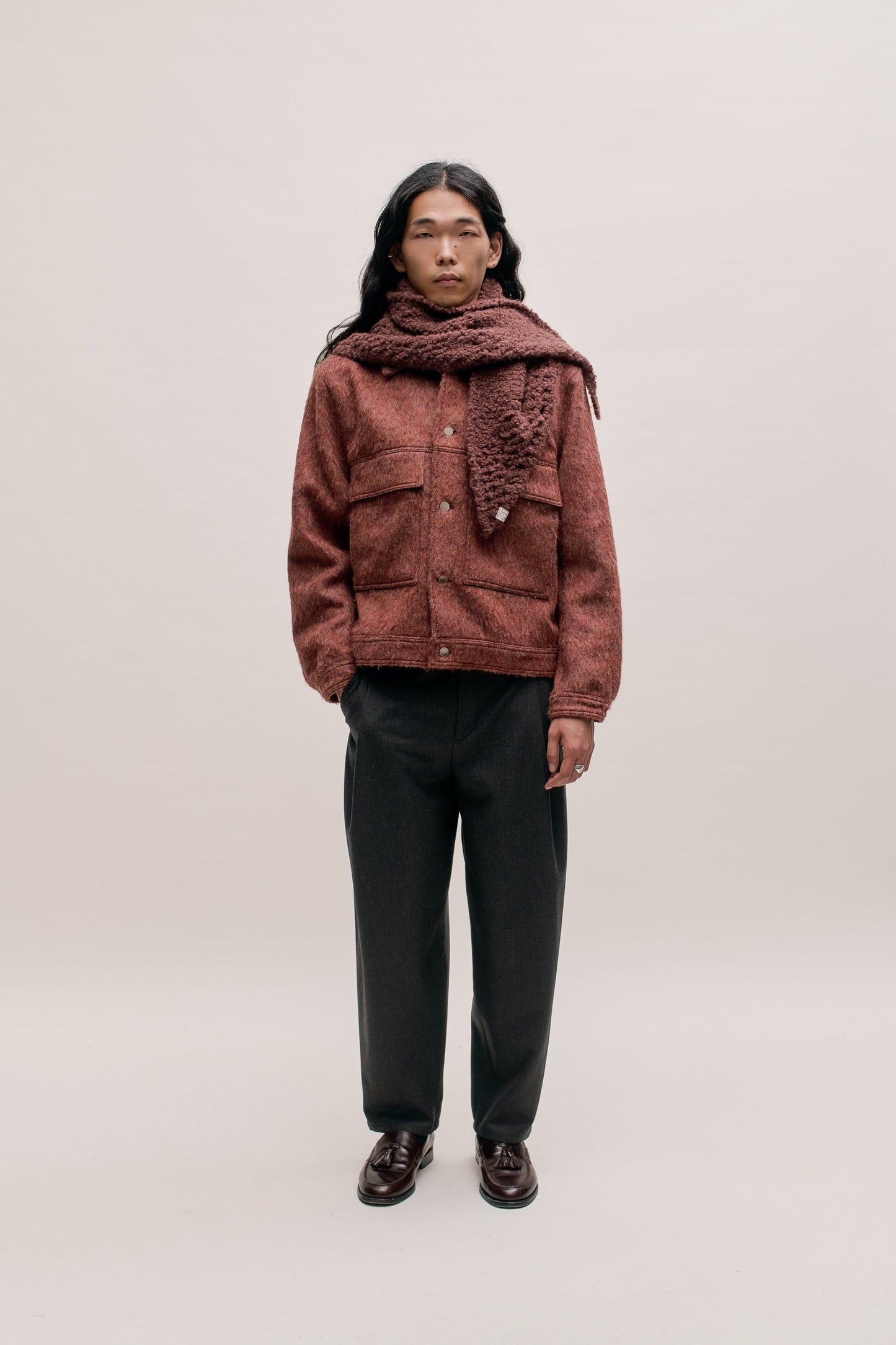 FOLDED WIDE TROUSERS