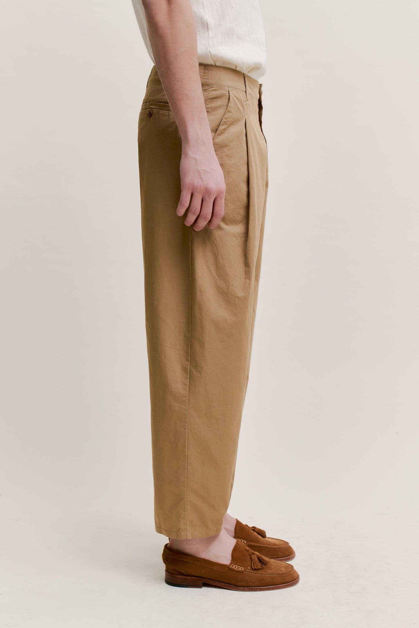 FOLDED WIDE TROUSERS