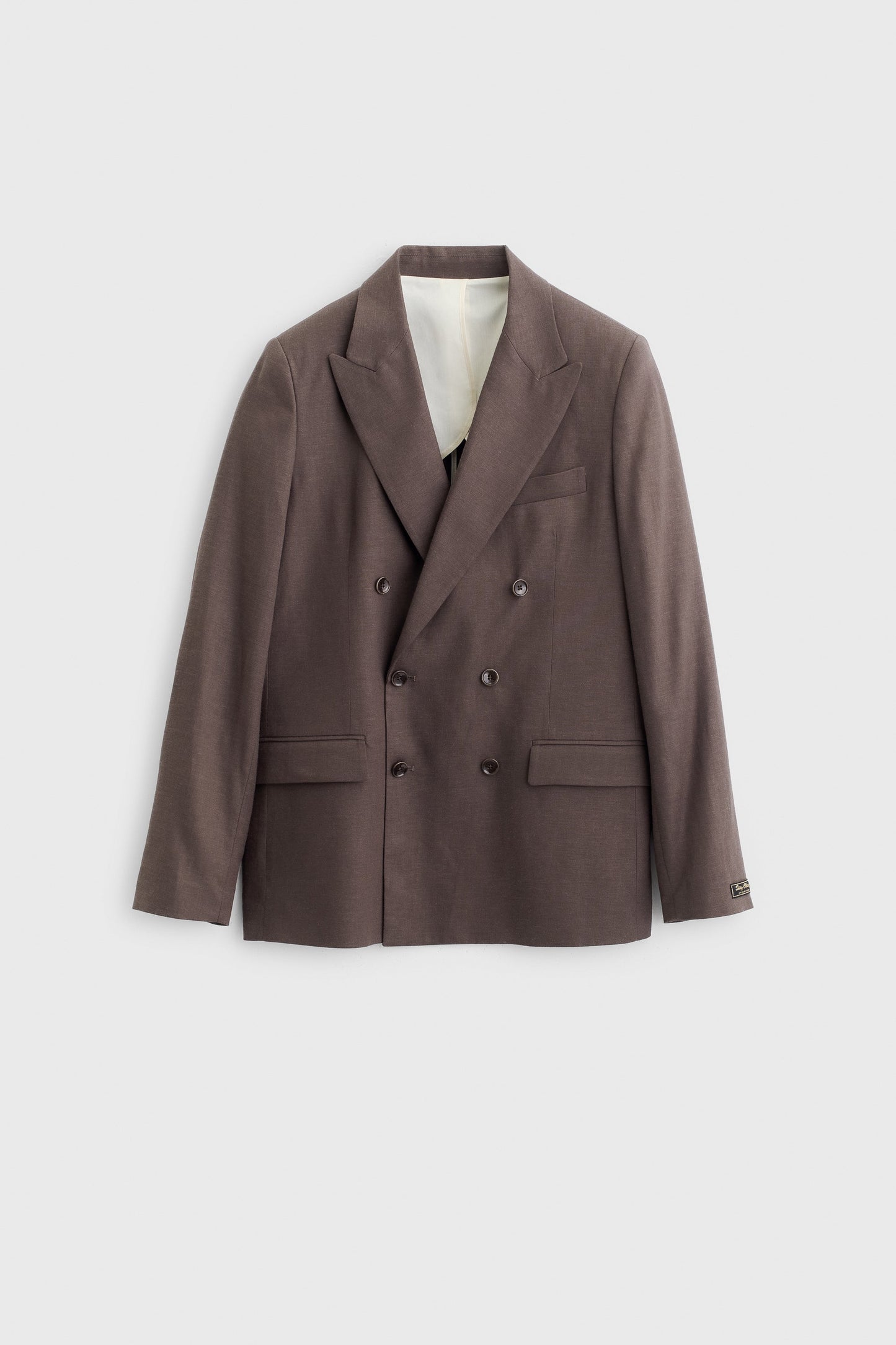 DOUBLE BREASTED PEAK BLAZER