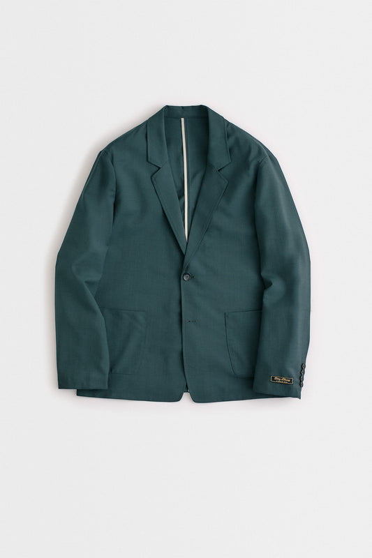 DECONSTRUCTED PEAK BLAZER - DARK BAY LEAF