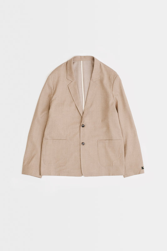 DECONSTRUCTED PEAK BLAZER - MOCCA MELANGE
