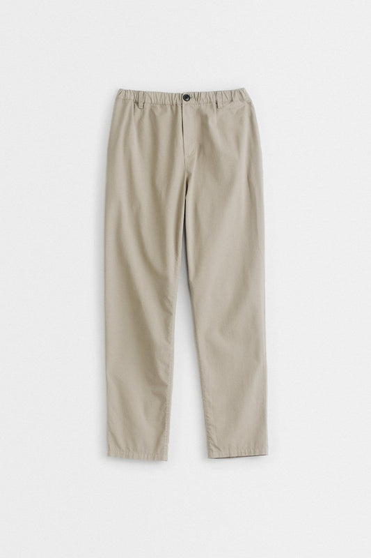 ELASTICATED WIDE TROUSERS - AMARANTH