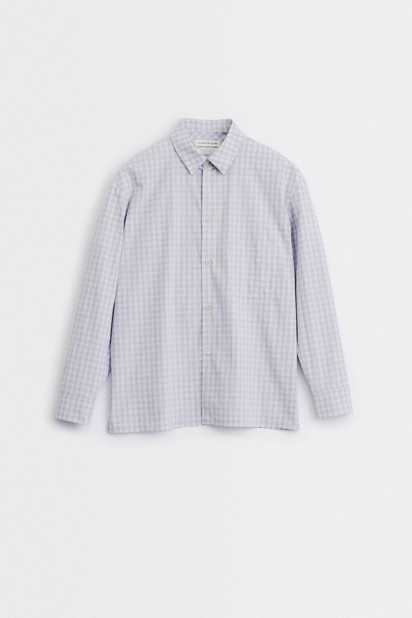 GUSTO SHIRT - LILAC CHECK