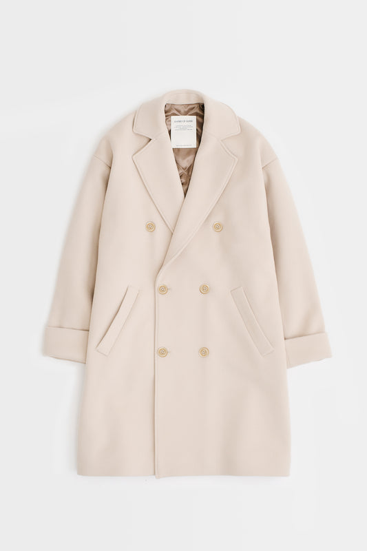 HUARI COAT - PALE IVORY