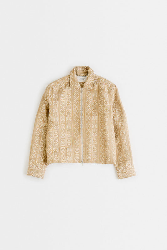 JASNA ZIP JACKET - WALLPAPER JACQUARD