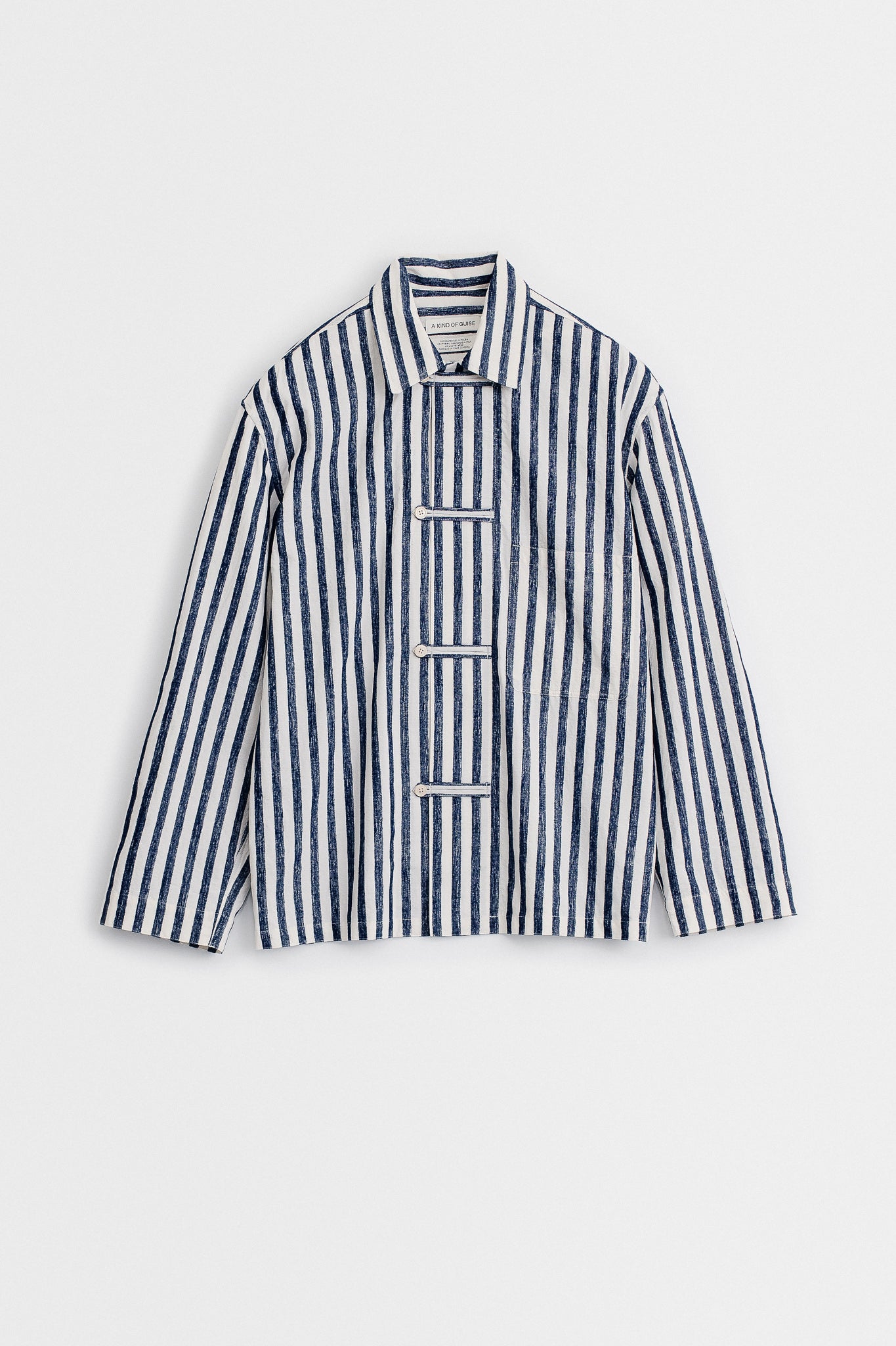 MATARA OVERSHIRT - BOLD VELVET STRIPE