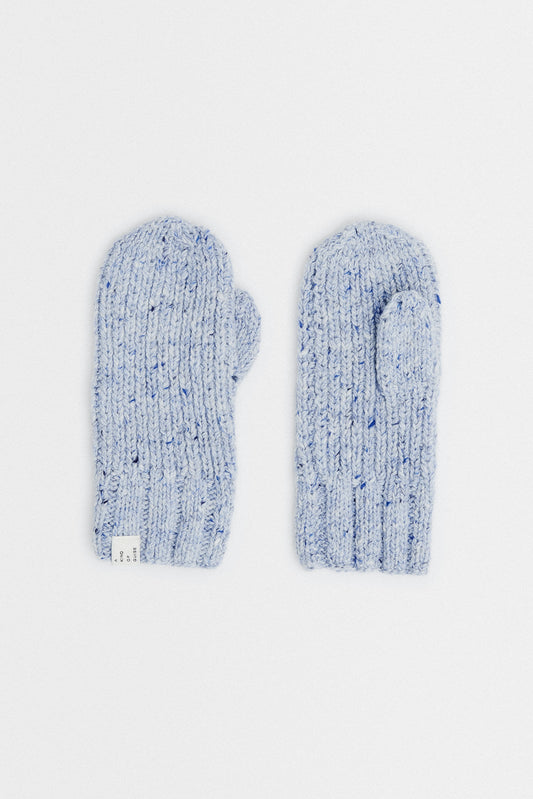 MOTUPE HANDKNITTED MITTENS - BLUE GIN