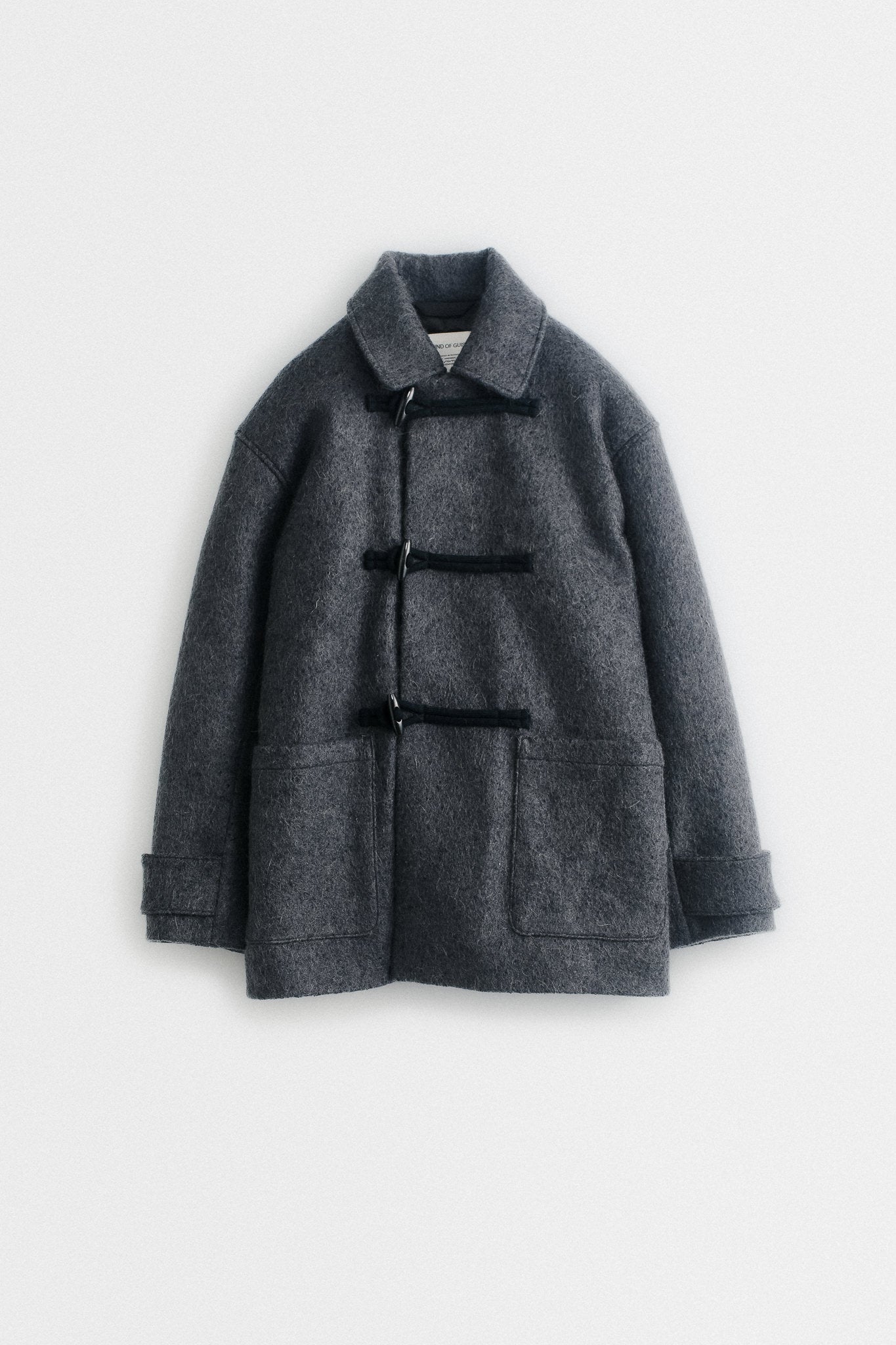 NASCA DUFFLE COAT - BOILED MOHAIRY GREY