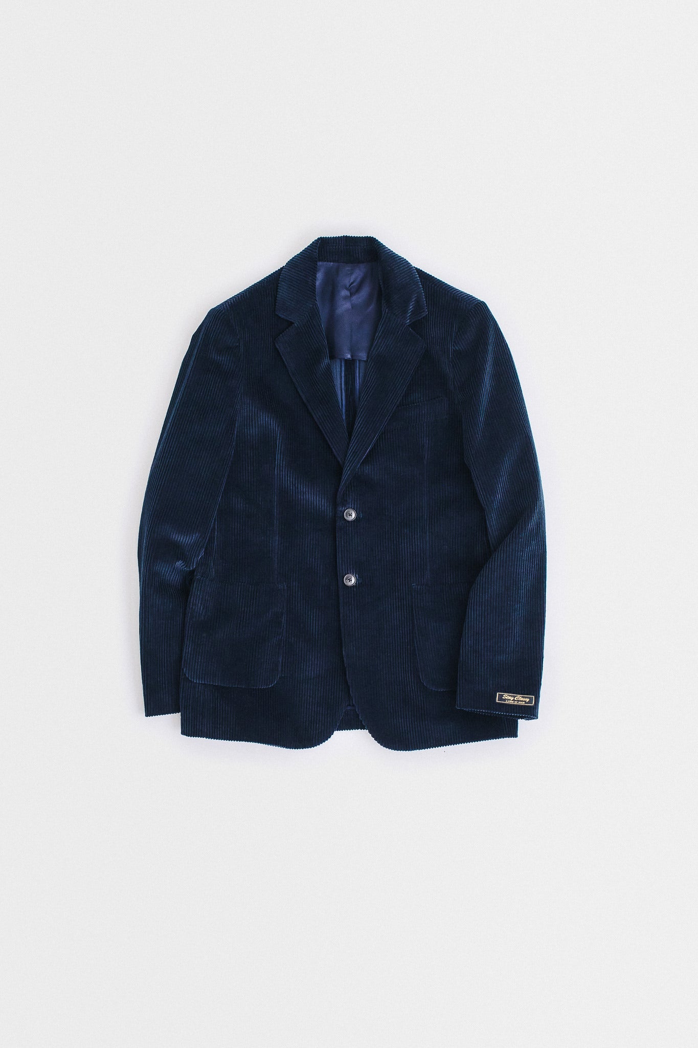 RELAXED NOTCH BLAZER - NAVY CORDUROY
