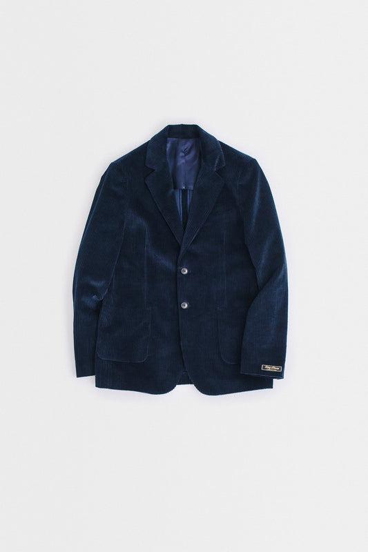 RELAXED NOTCH BLAZER - NAVY CORDUROY