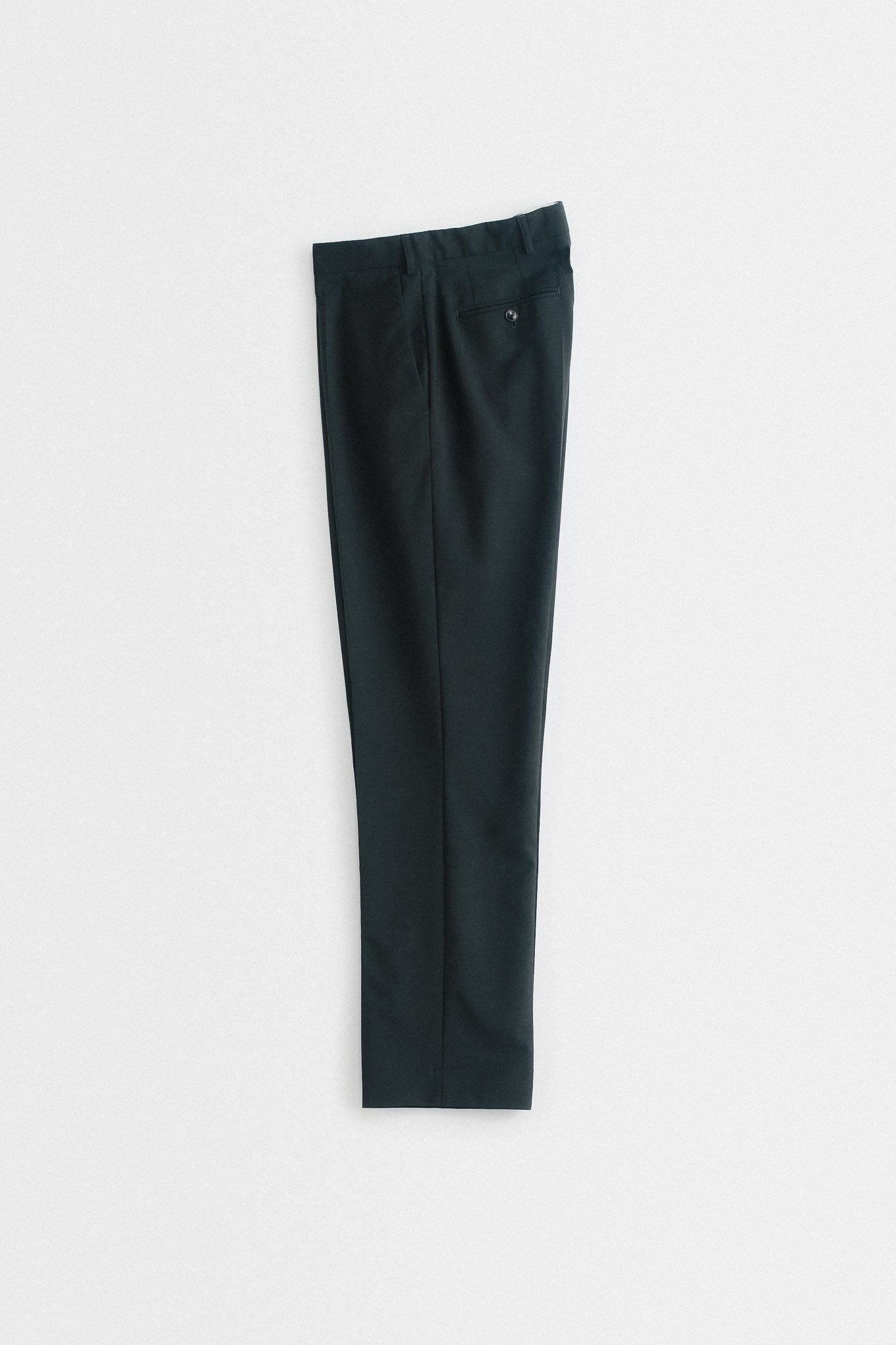 RELAXED TAILORED TROUSERS - DARK GREEN