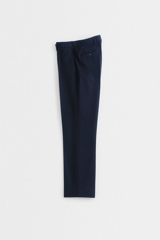 RELAXED TAILORED TROUSERS - NAVY