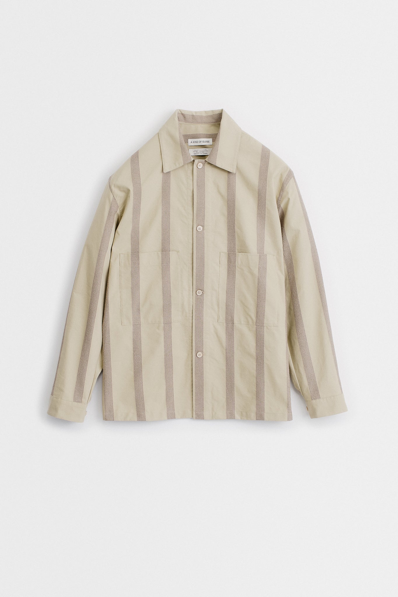 SAYAN SHIRT JACKET - NUTMEG STRIPE